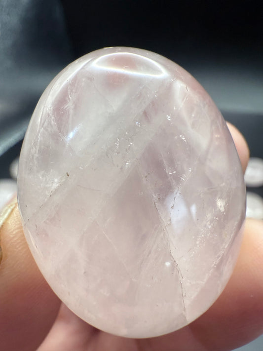 Mini Rose Quartz Palm Stone