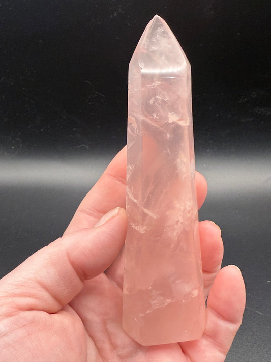 Rose Quartz Point from Madagascar