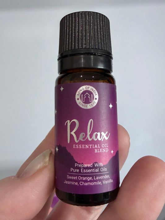 Relax Essential Oil Blend – 10ml
Reduces stress • Promotes calm • Supports relaxation
