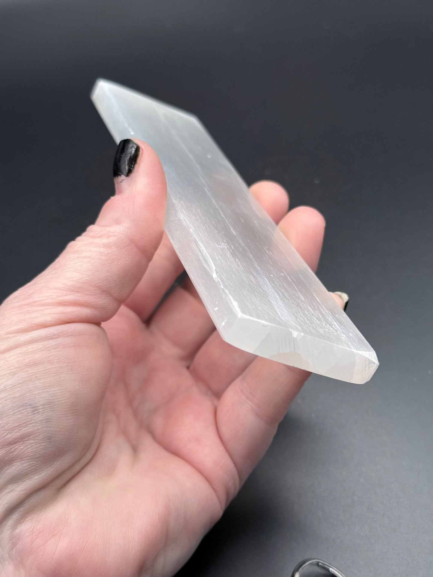 Selenite Flat Charging Wand