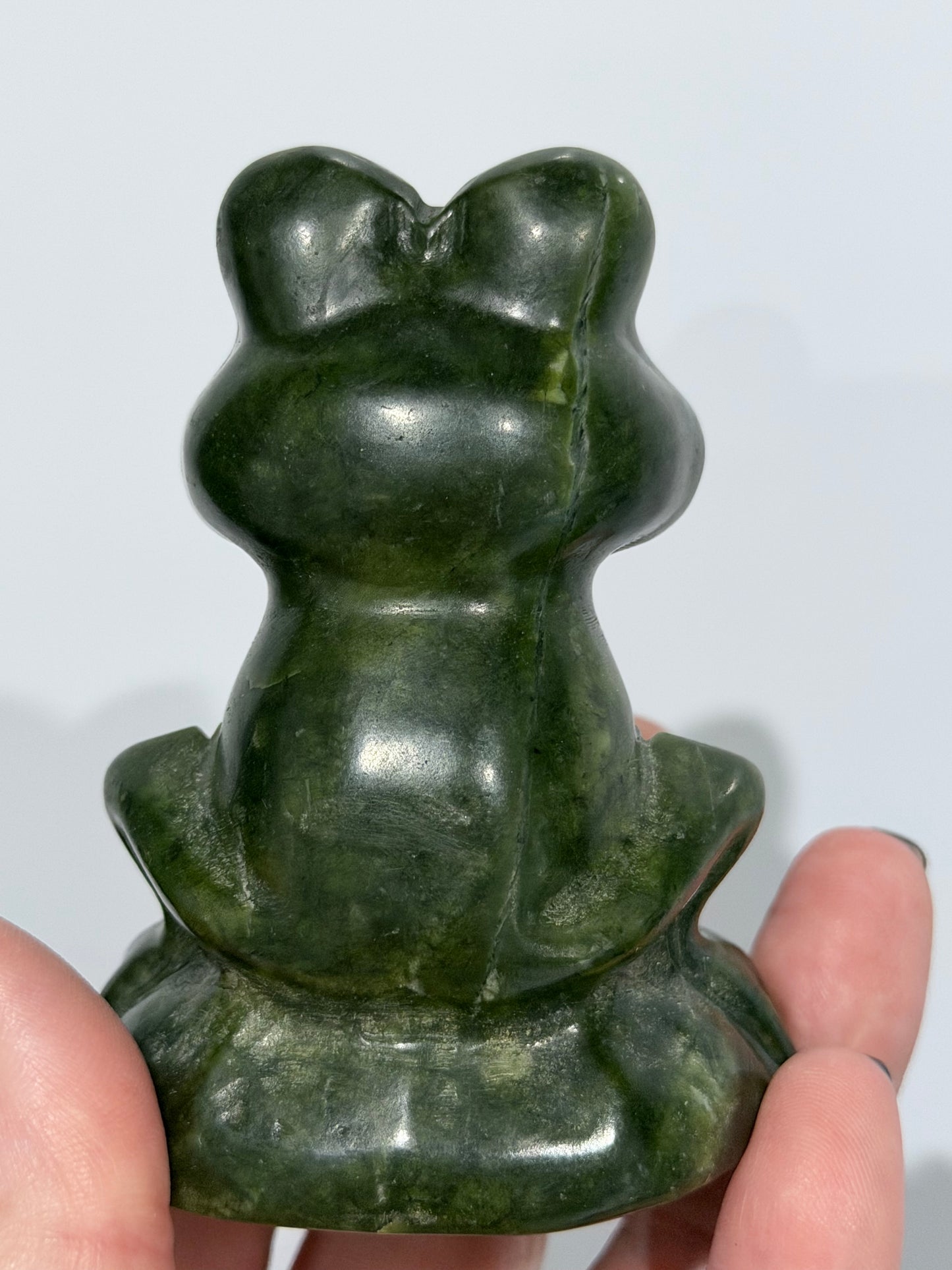 Serpentine Frog Carving