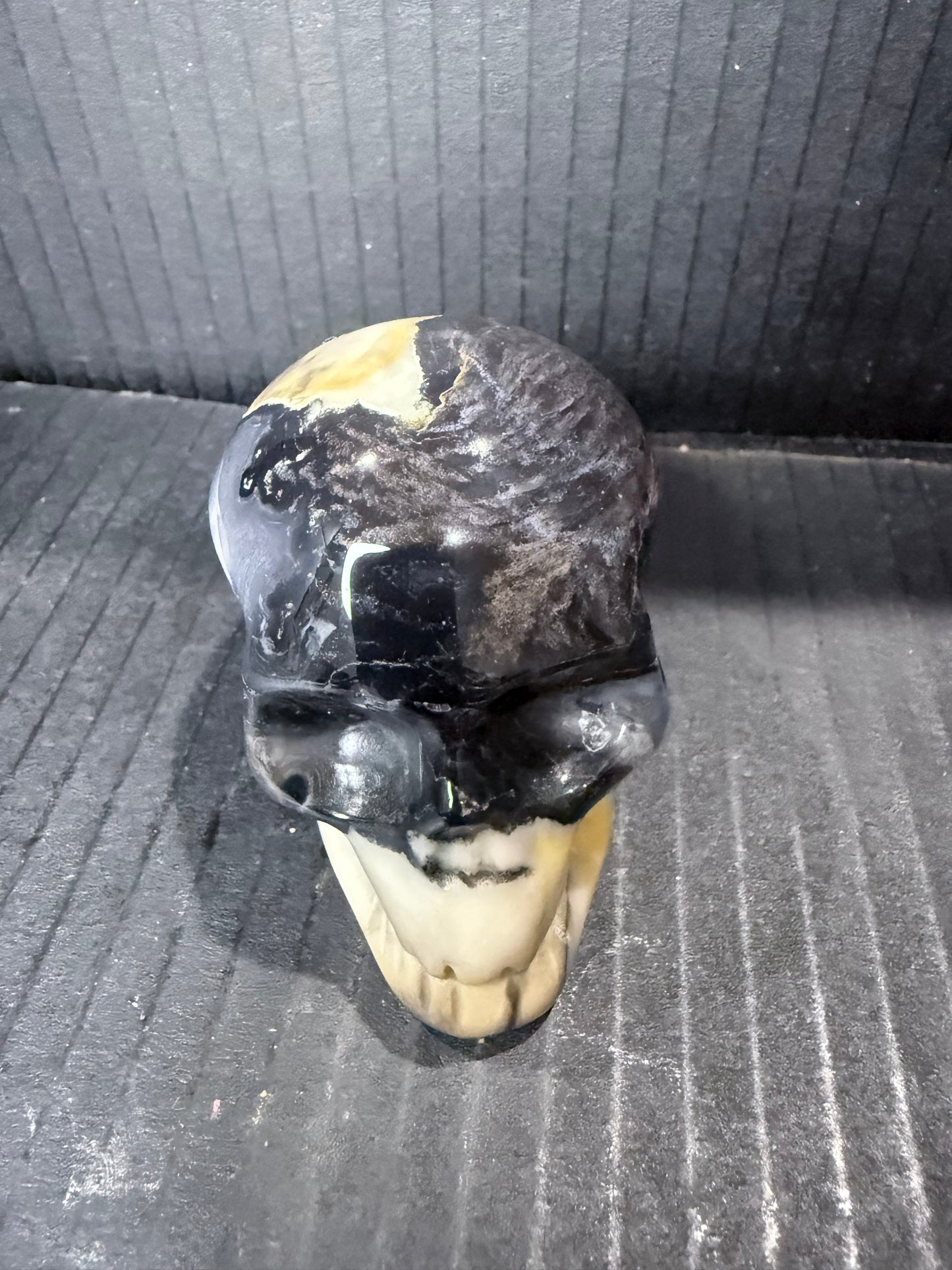 Volcano Agate Skull