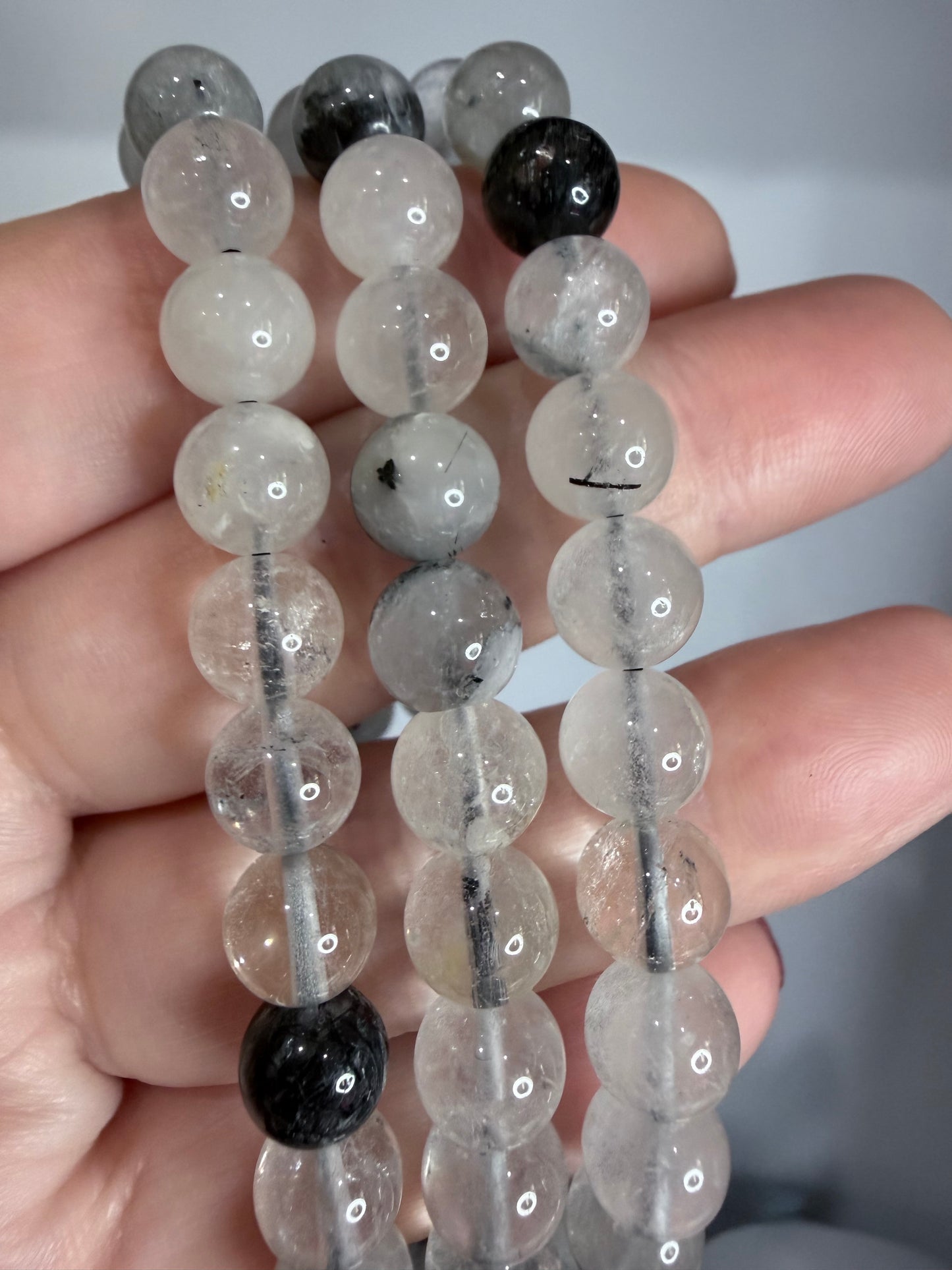 8mm Tourmalinated Quartz Bracelet
Protection • Grounding • Energy Balance