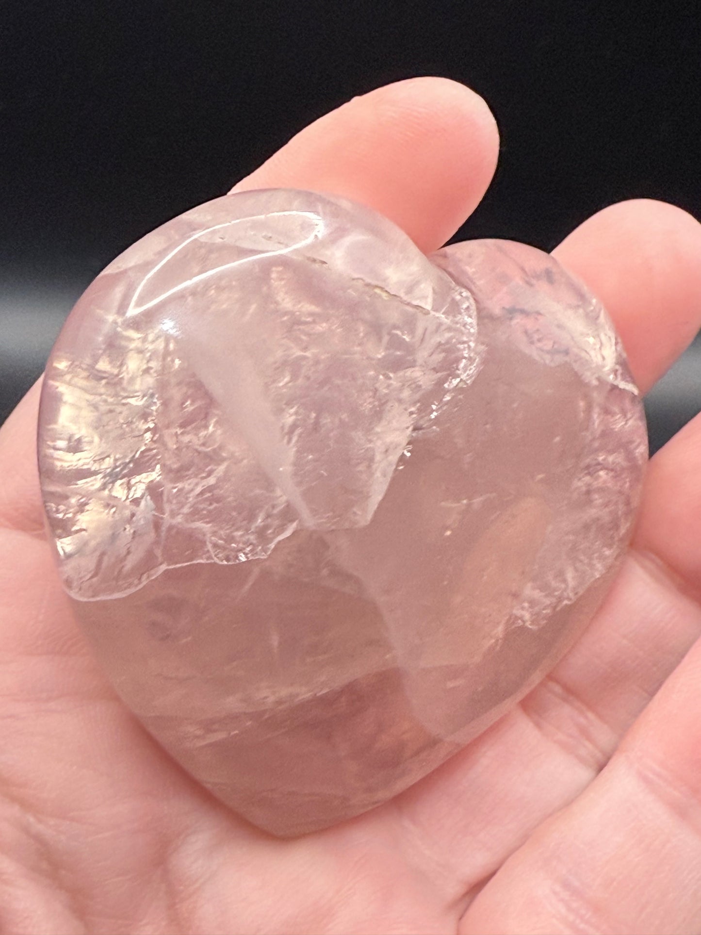 Super Gemmy Rose Quartz Heart From Madagascar