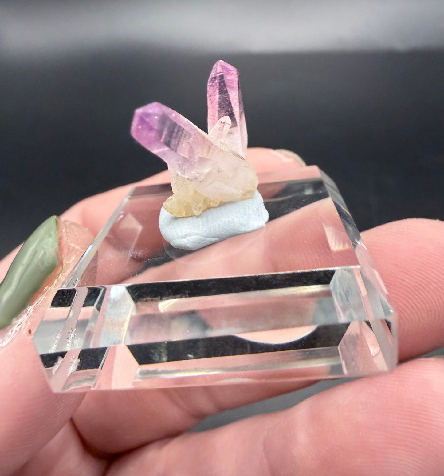 Vera Cruz Amethyst Cluster on Glass Display