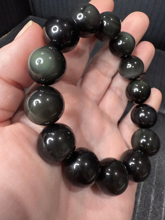 Rainbow Obsidian Bracelet 16mm