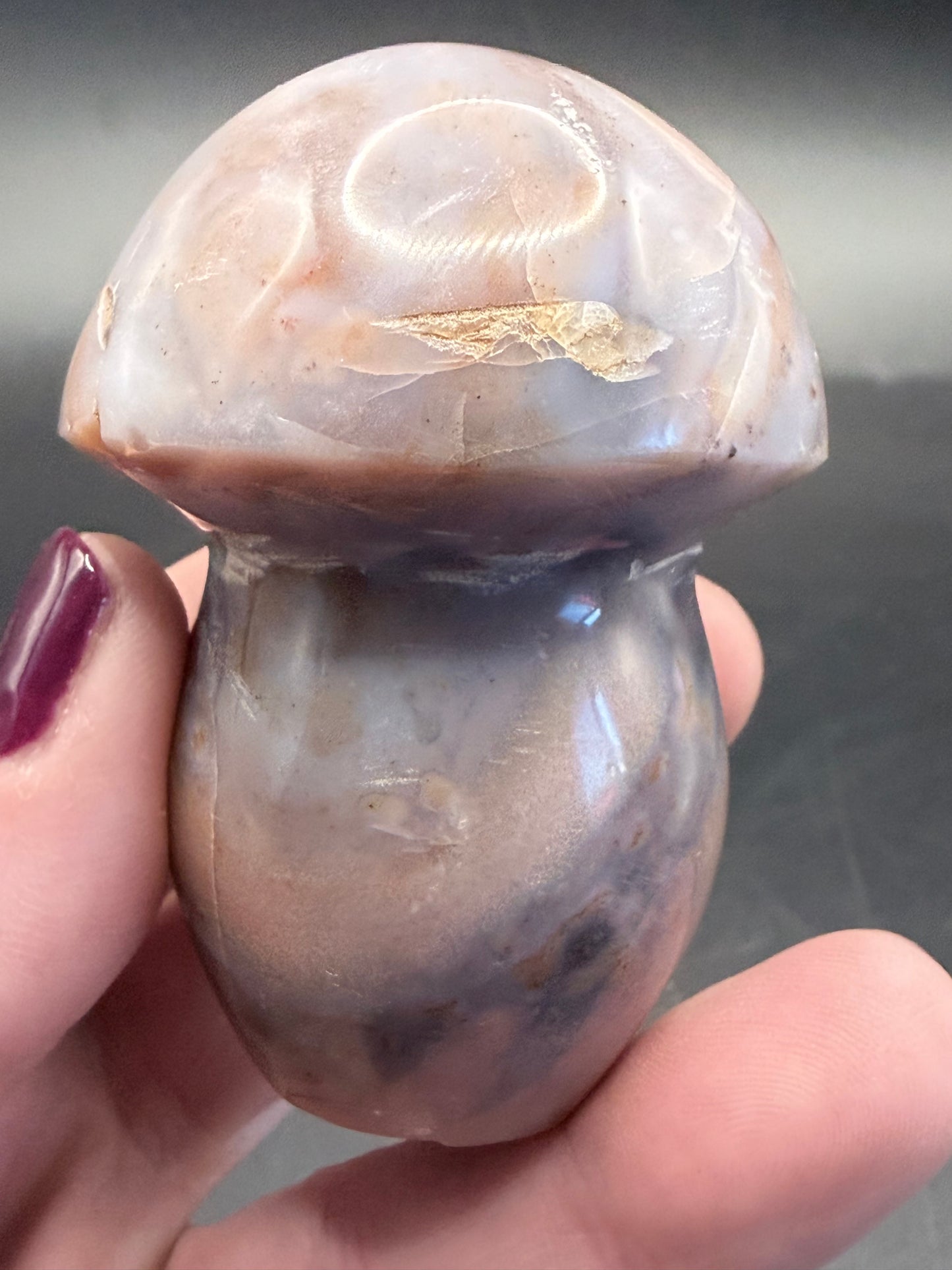 Ocean Jasper Mushroom Carving