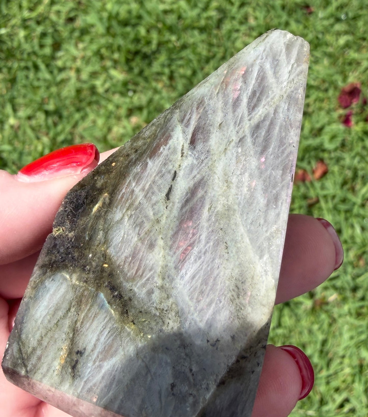 Labradorite Crystal Freeform – Copper Flash | 157g H