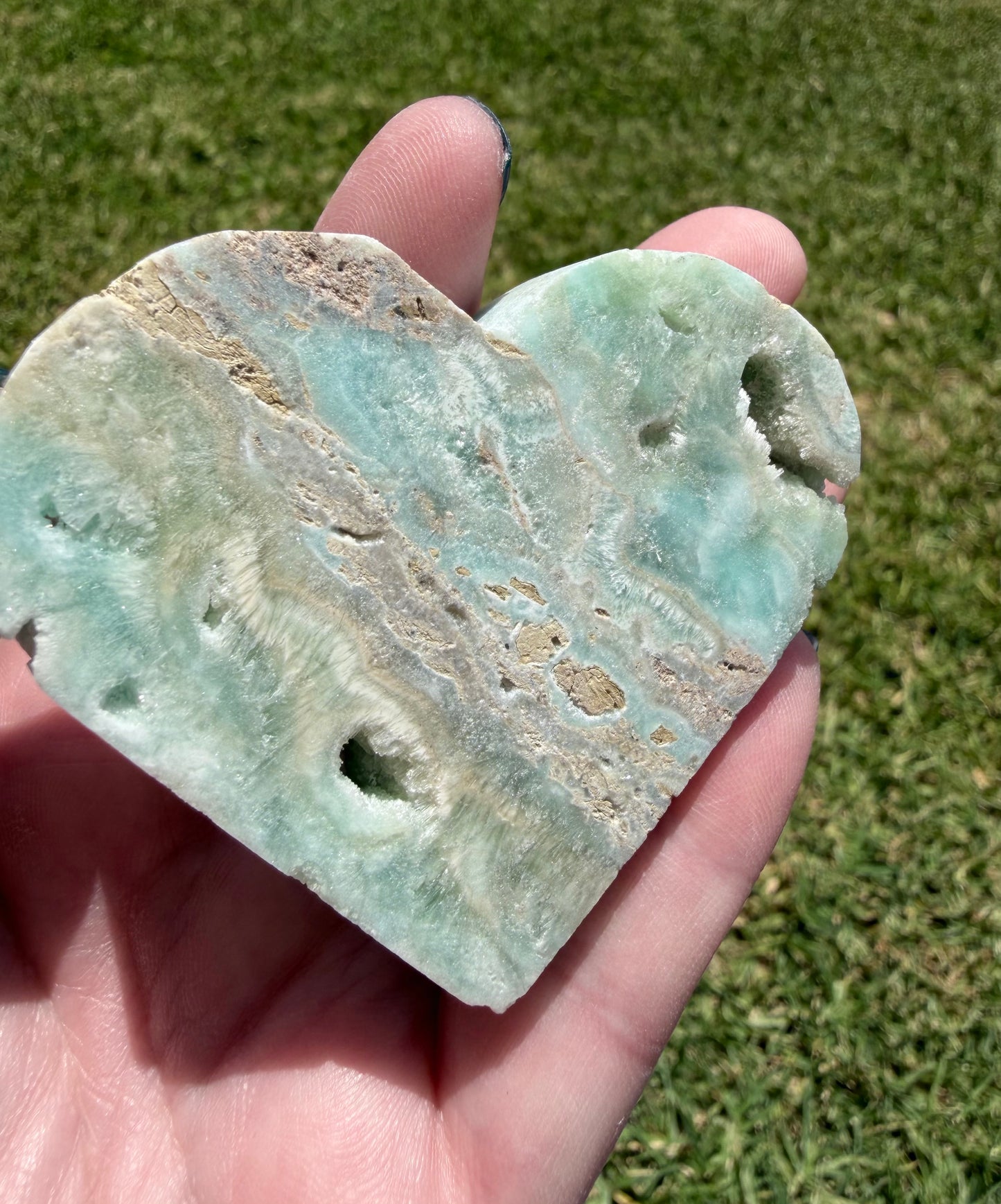 Hemimorphite Heart – Self-Standing