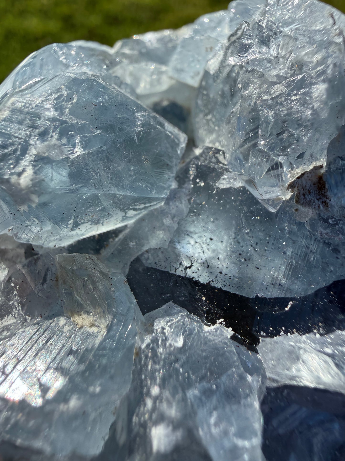 Celestite Druzy Sphere β 435 g | 6.1 cm