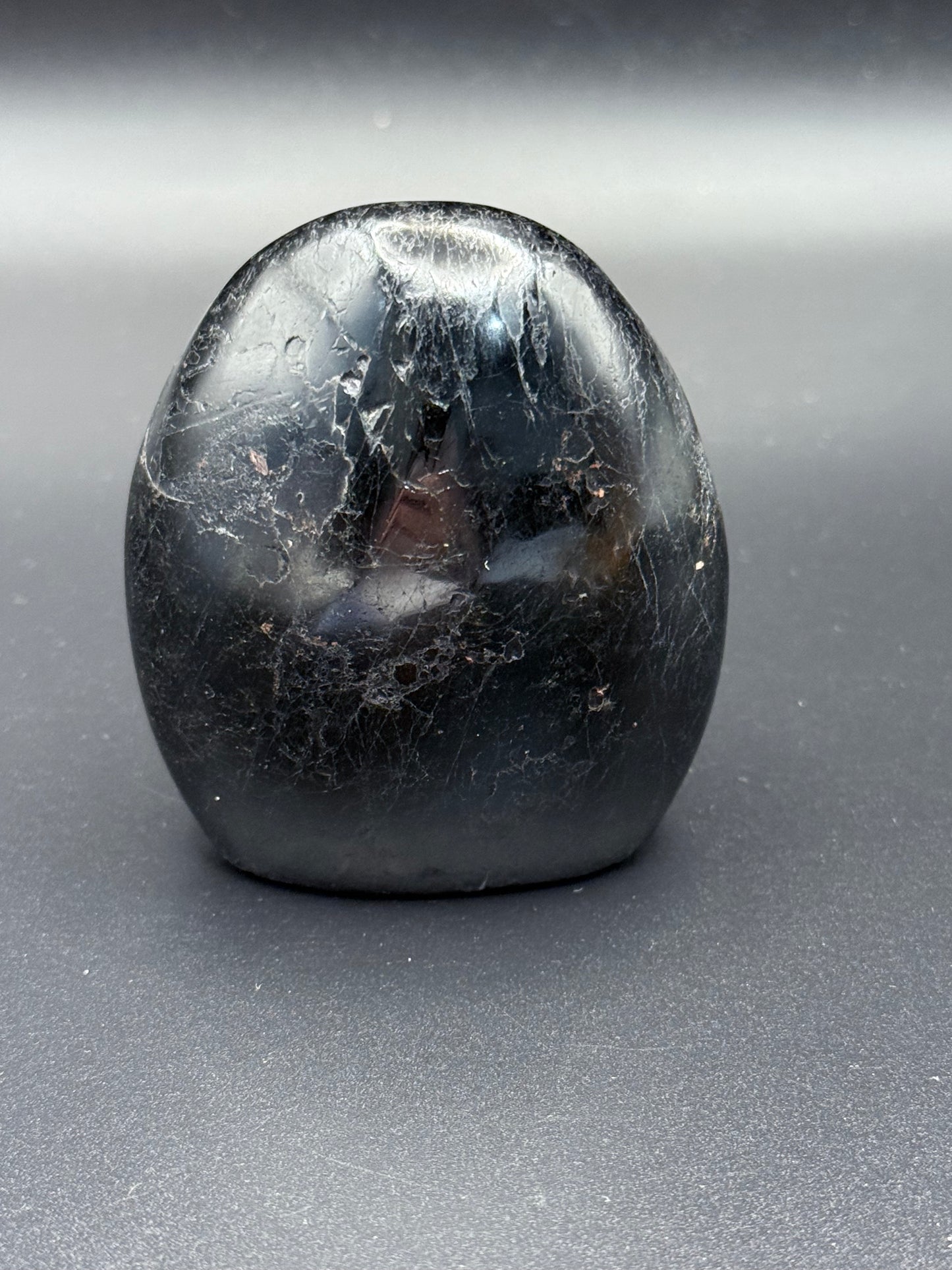 Black Tourmaline with Garnet Free Form