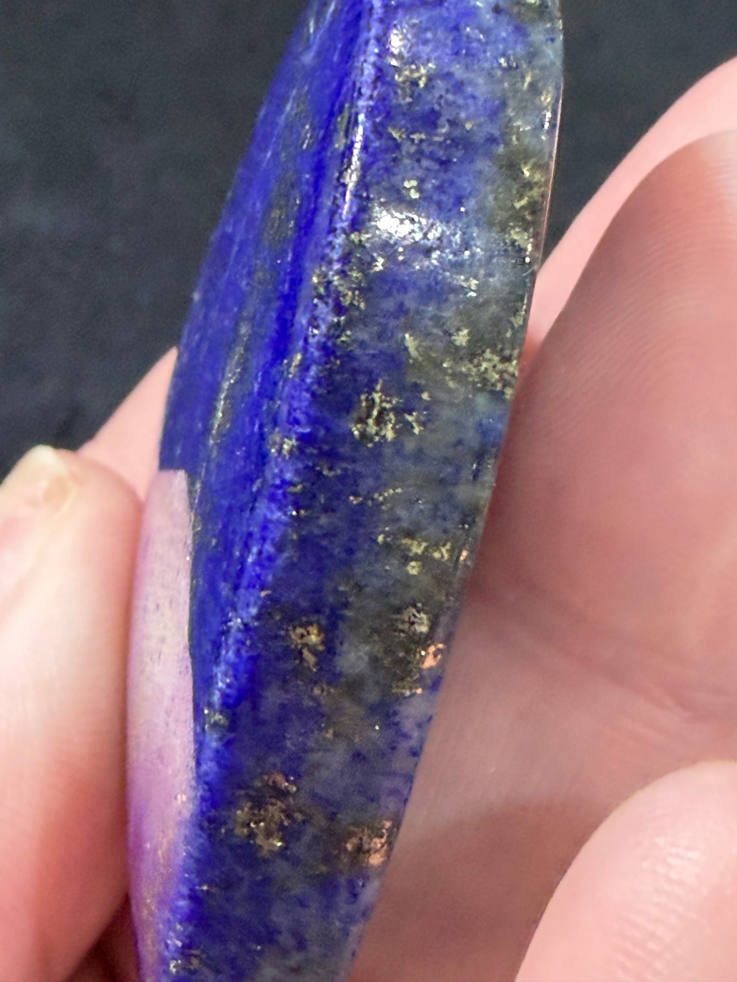 Natural Lapis Lazuli Heart with Pyrite | 5.2 cm | 60g E
