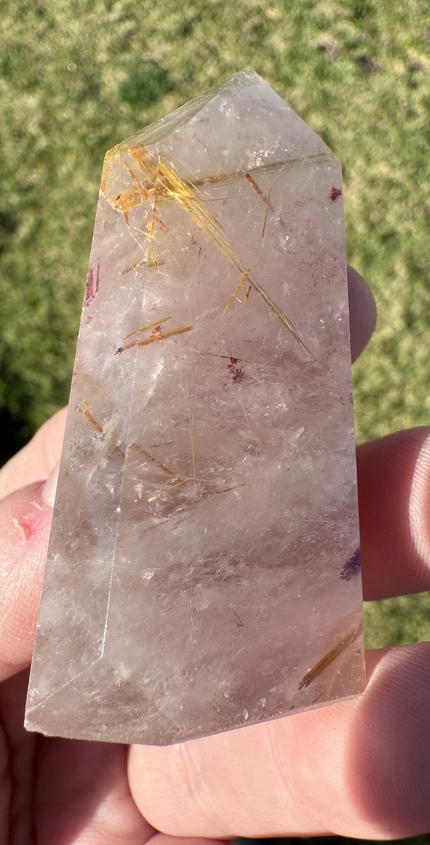 Rutilated Quartz Tower