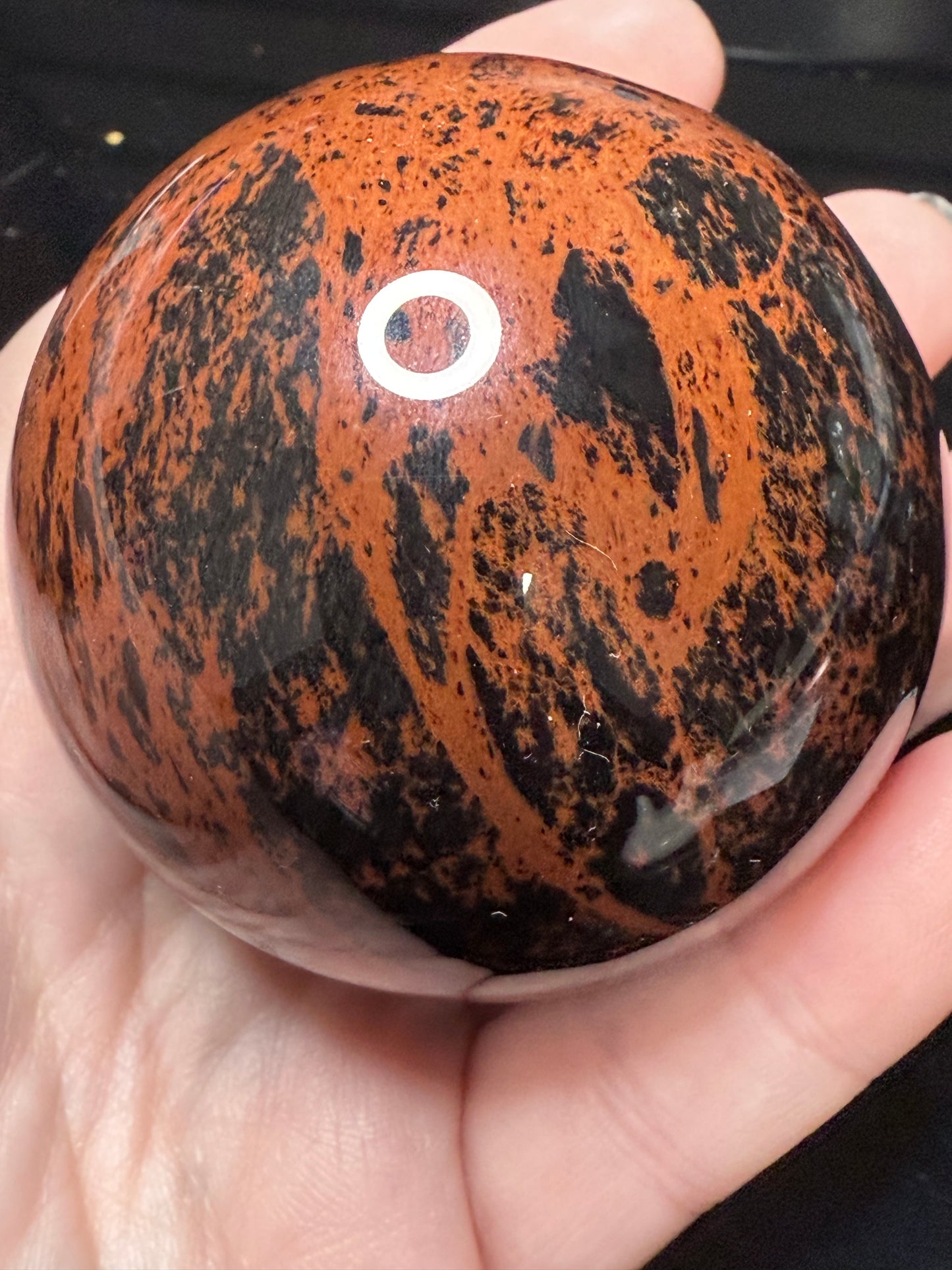 Mahogany Obsidian Sphere