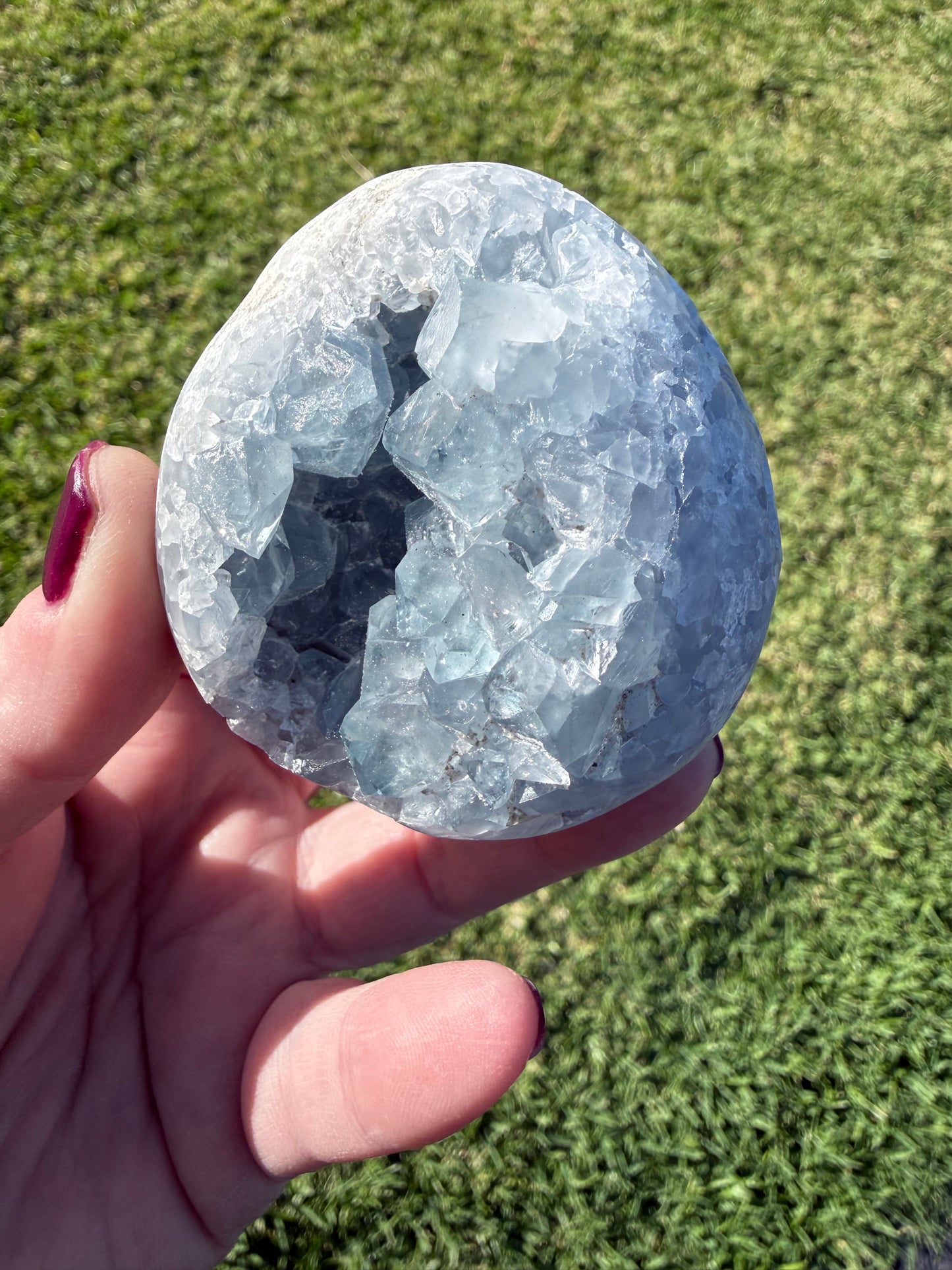 Celestite Geode Egg
