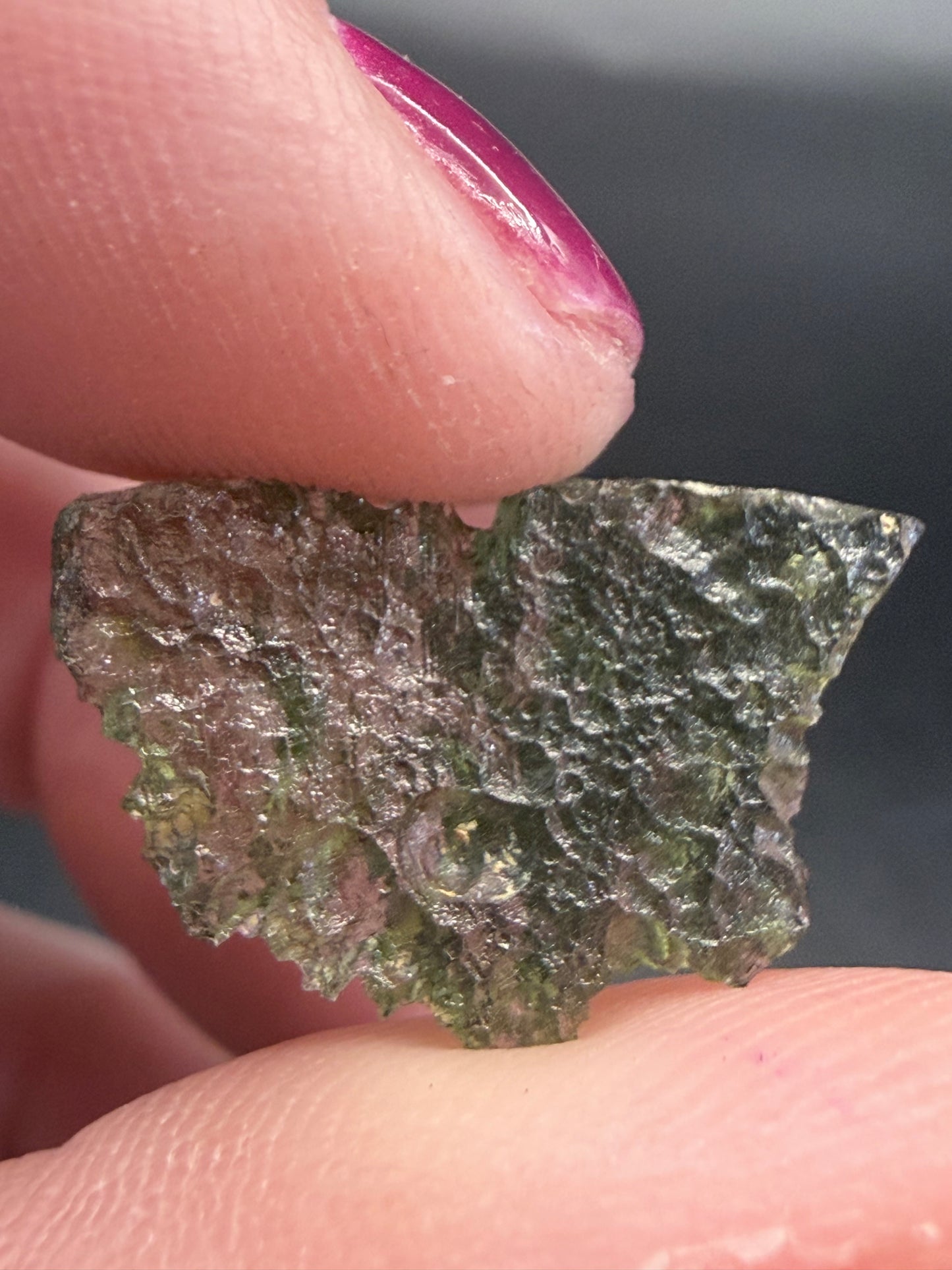 Certified Genuine Moldavite (Czech Republic) 0.93g – includes authenticity card