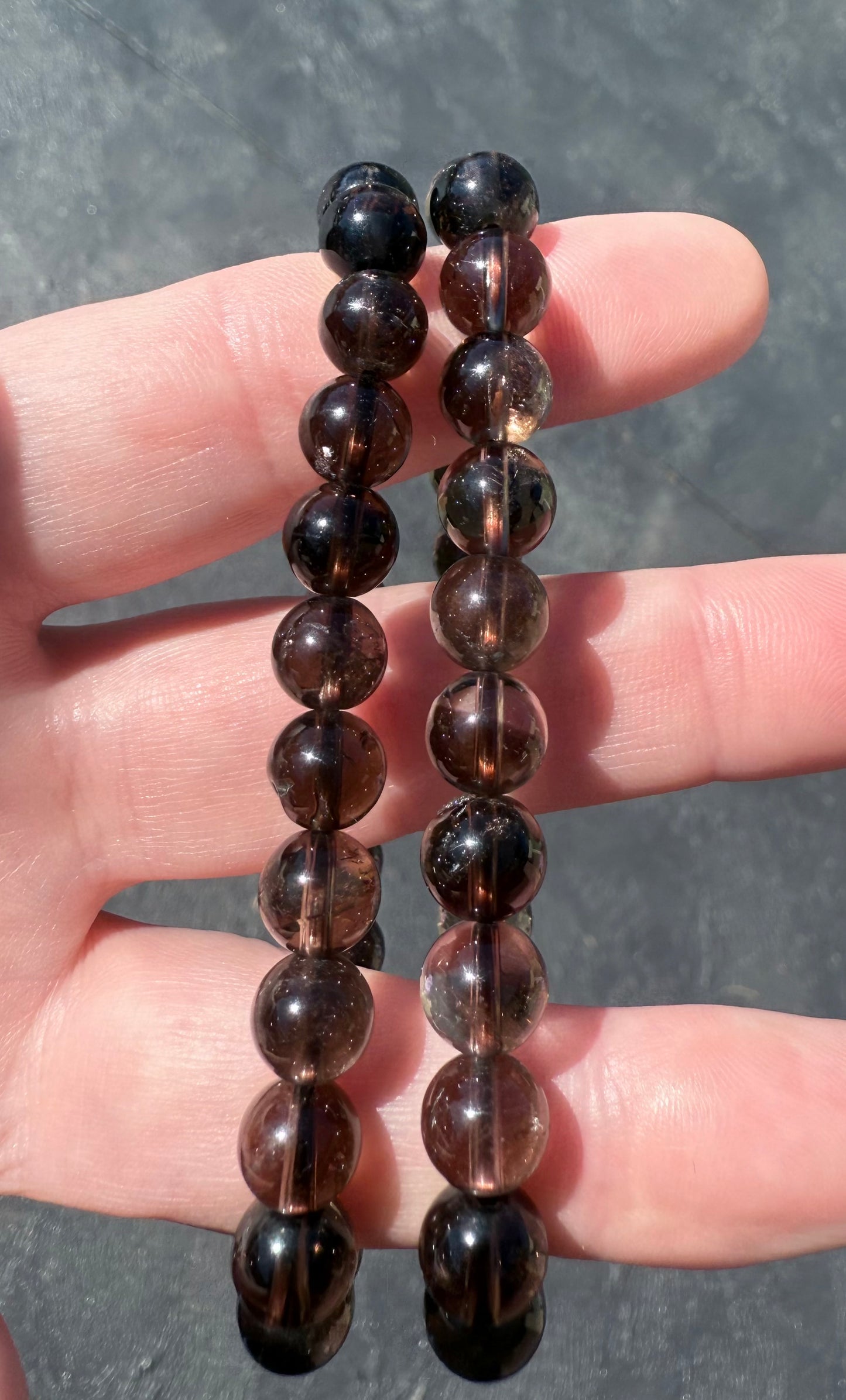 Smoky Quartz 8mm Bracelet