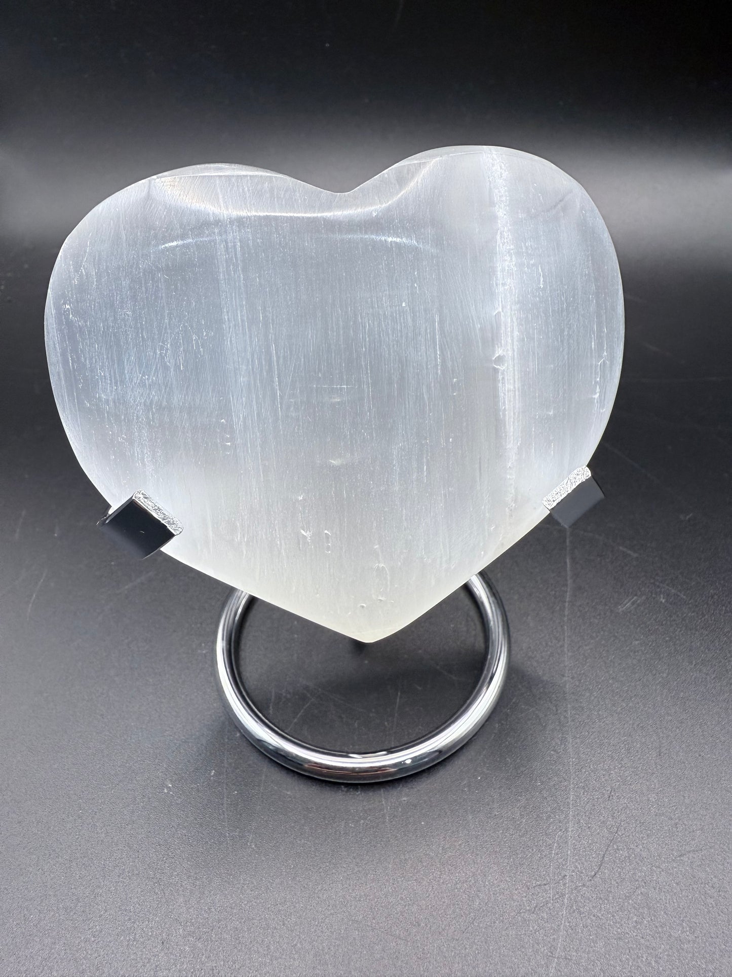 Selenite 9cm Heart