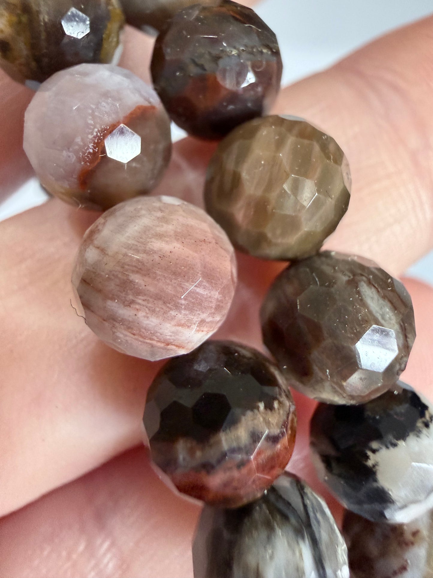 8mm Petrified Wood Faceted Bracelet
Grounding • Stability • Ancient Wisdom