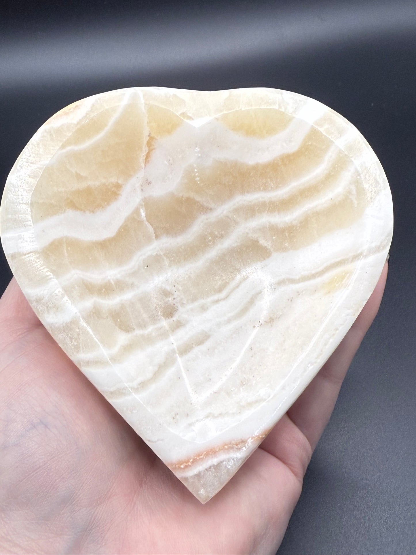 Aragonite Heart Bowl