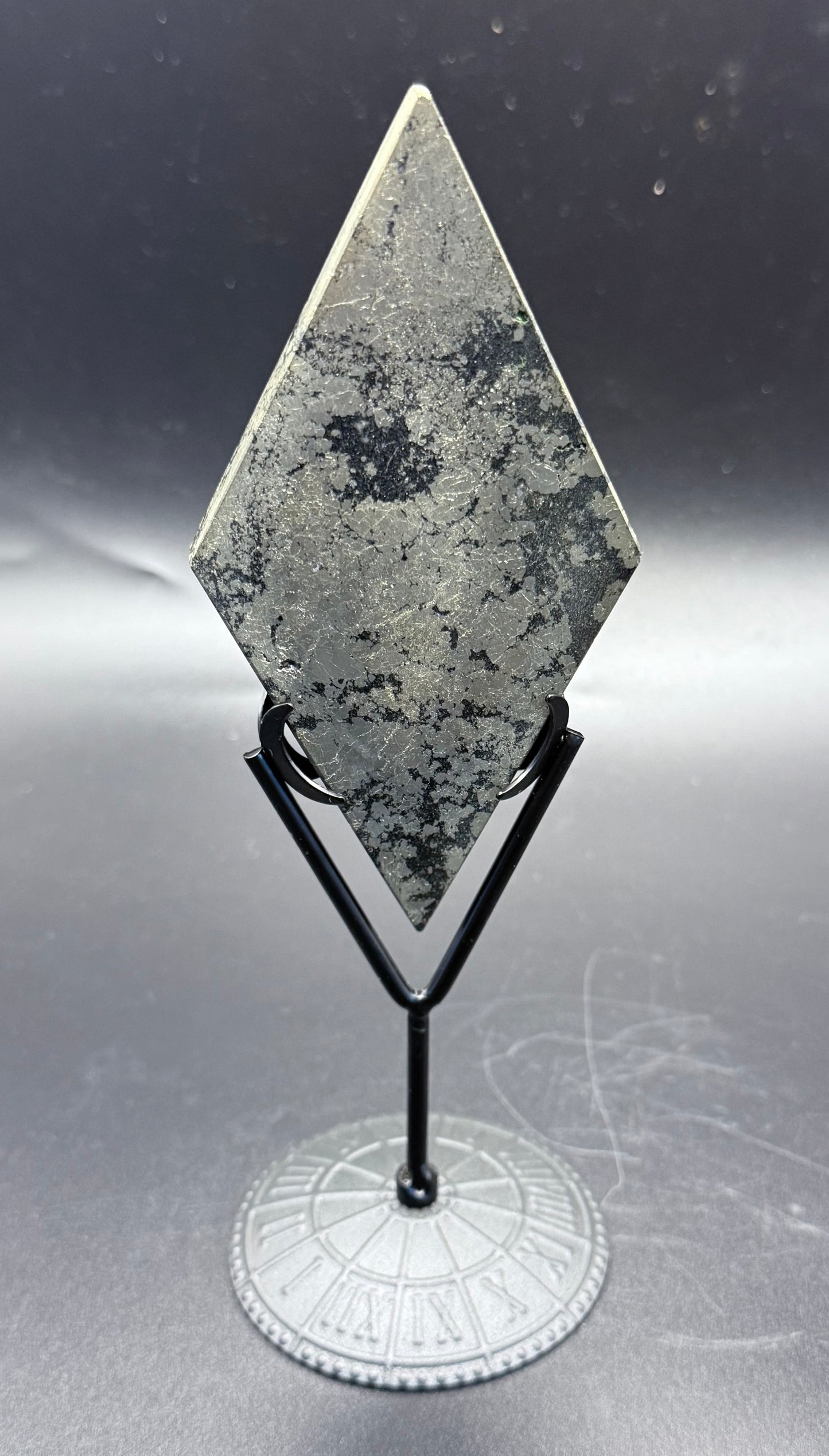 Pyrite Rhombus on Stand