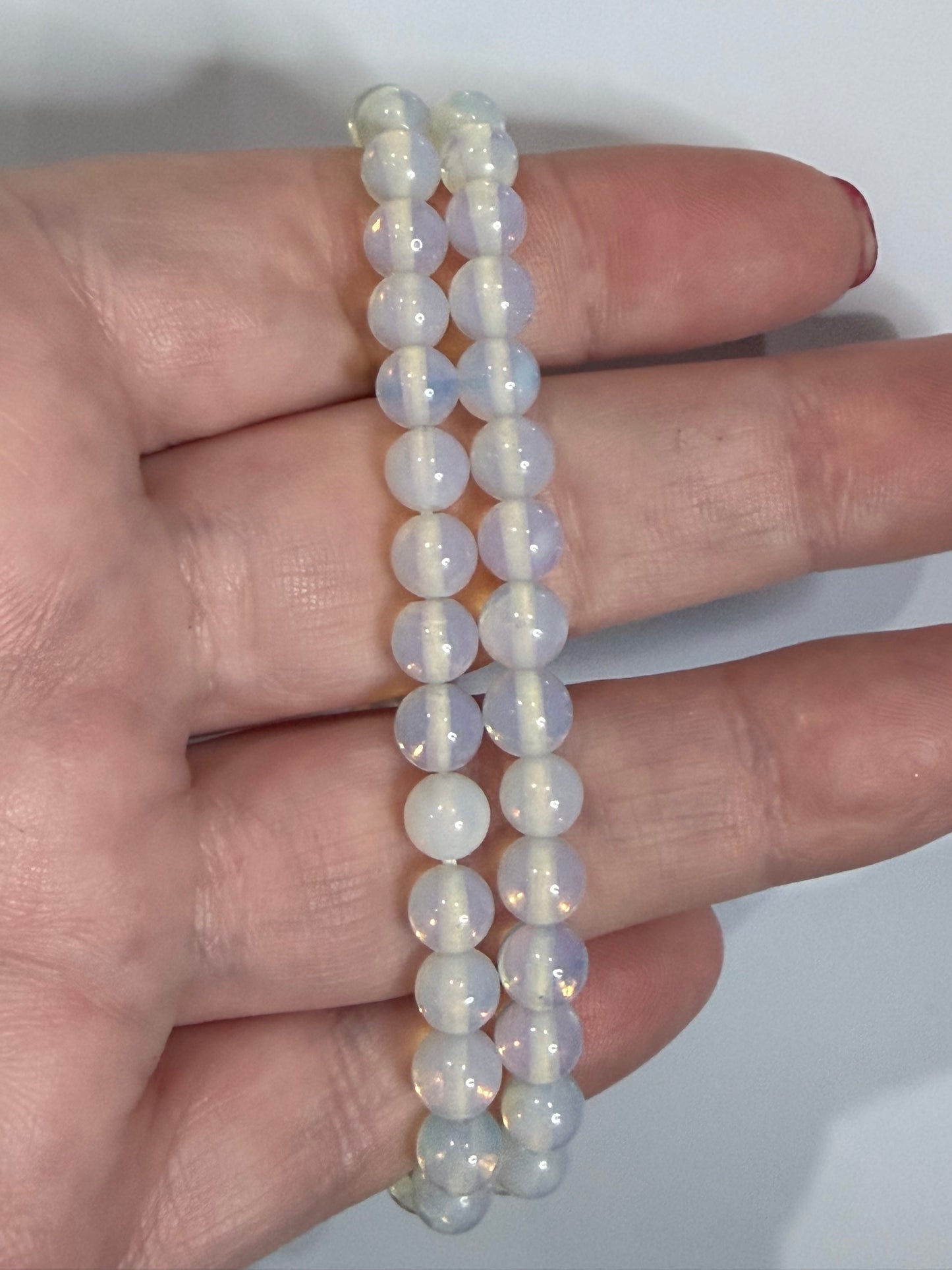 6mm Opalite Bracelet – Calm Energy • Emotional Balance • Clear Communication