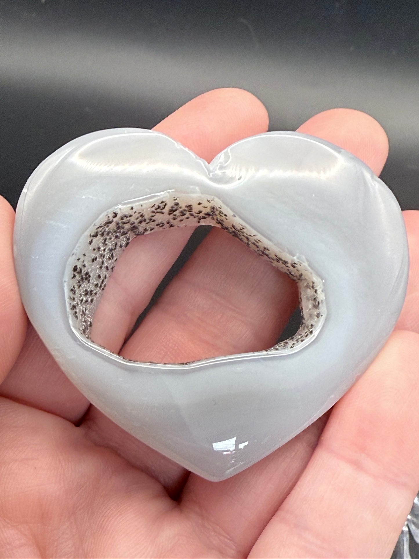 Druzy Agate Heart