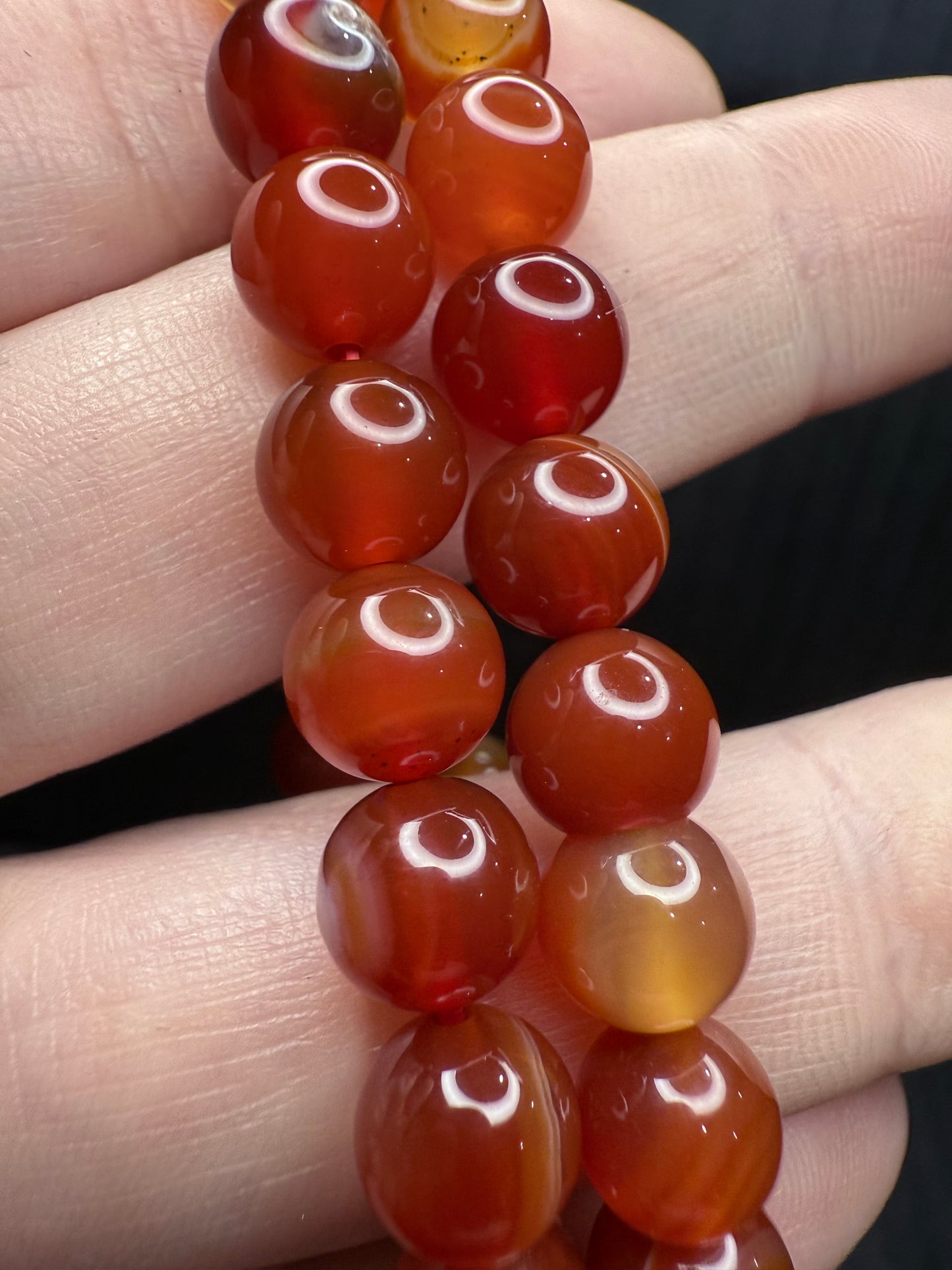 Red Sardonyx bracelet 8mm