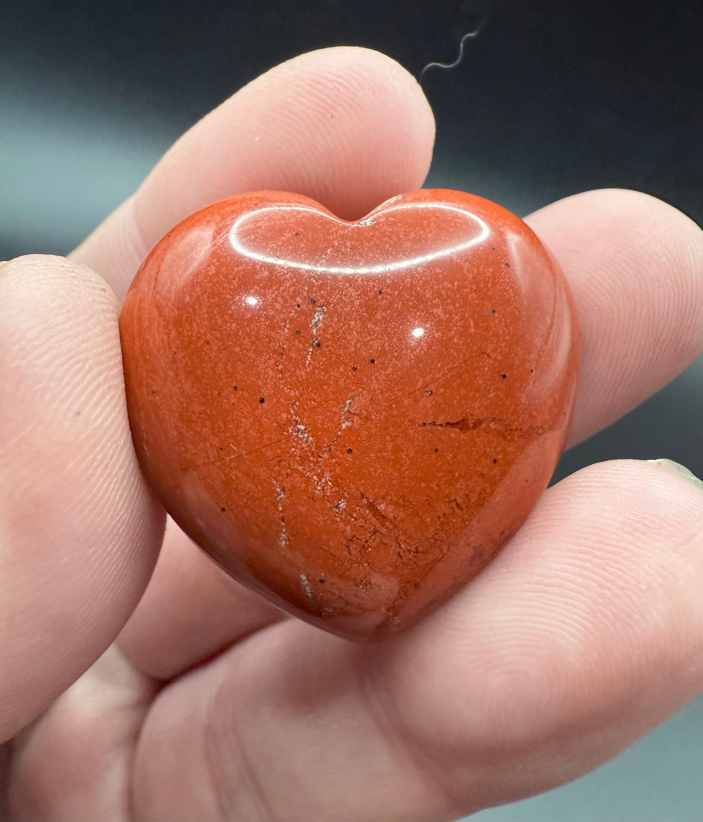 Red Jasper Heart – 3cm (Intuitively Chosen)