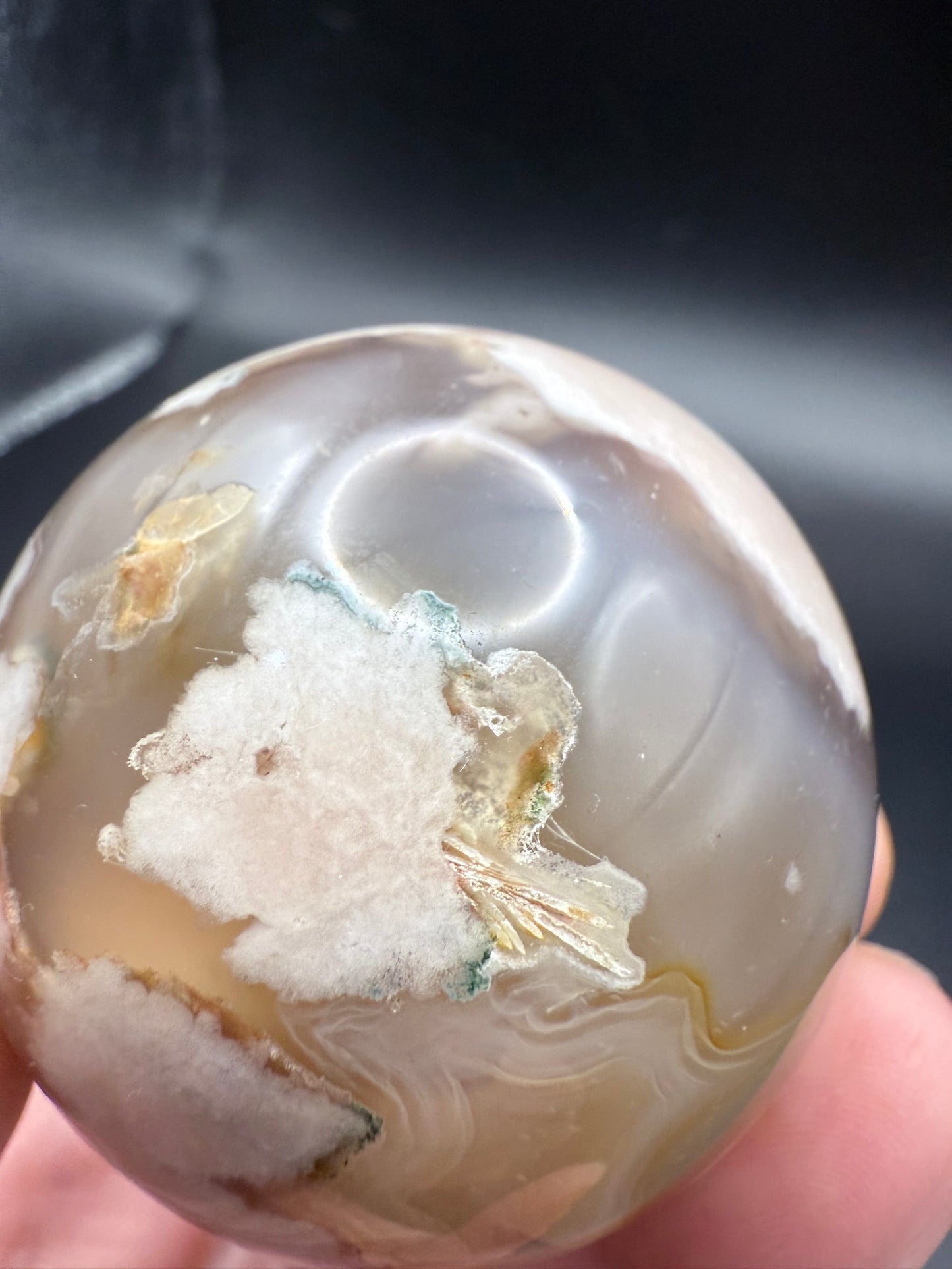 Flower Agate Sphere