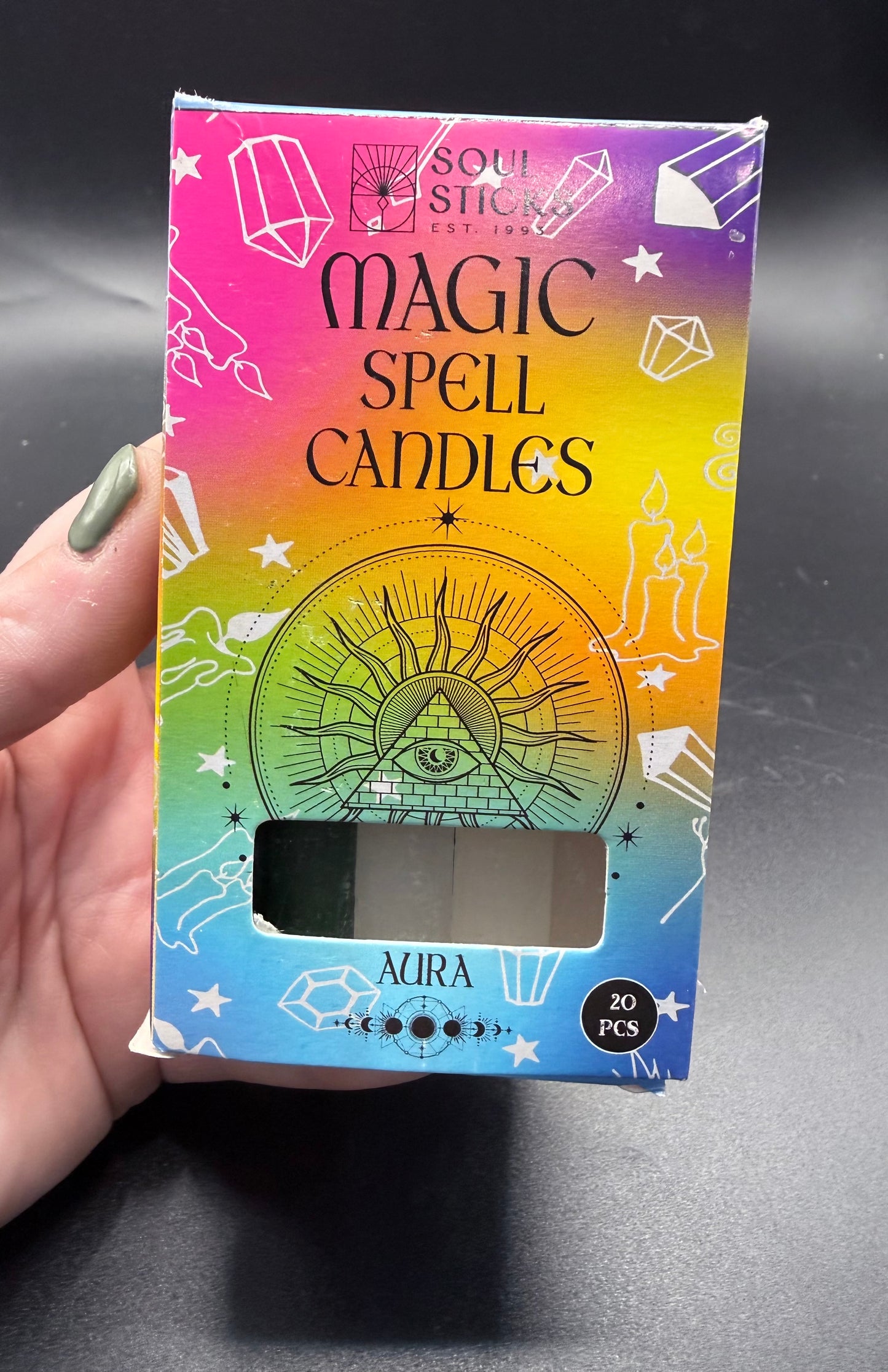 MAGIC SPELL CANDLES - Aura 20pcs