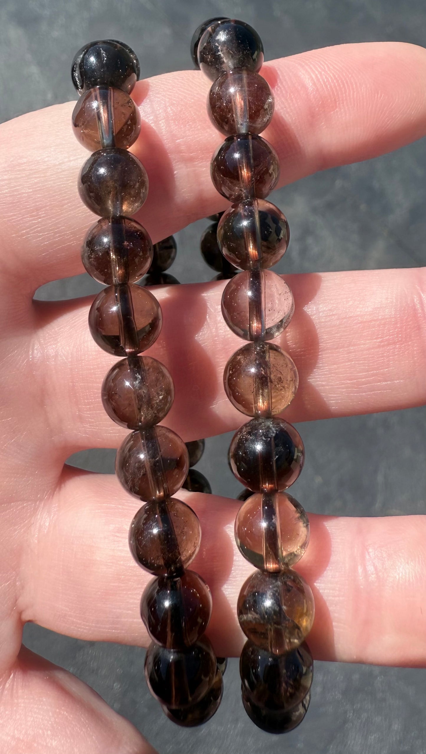 Smoky Quartz 8mm Bracelet