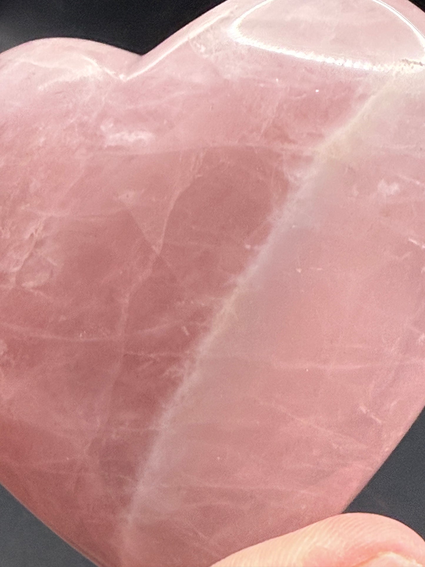Rose Quartz Heart from Madagascar