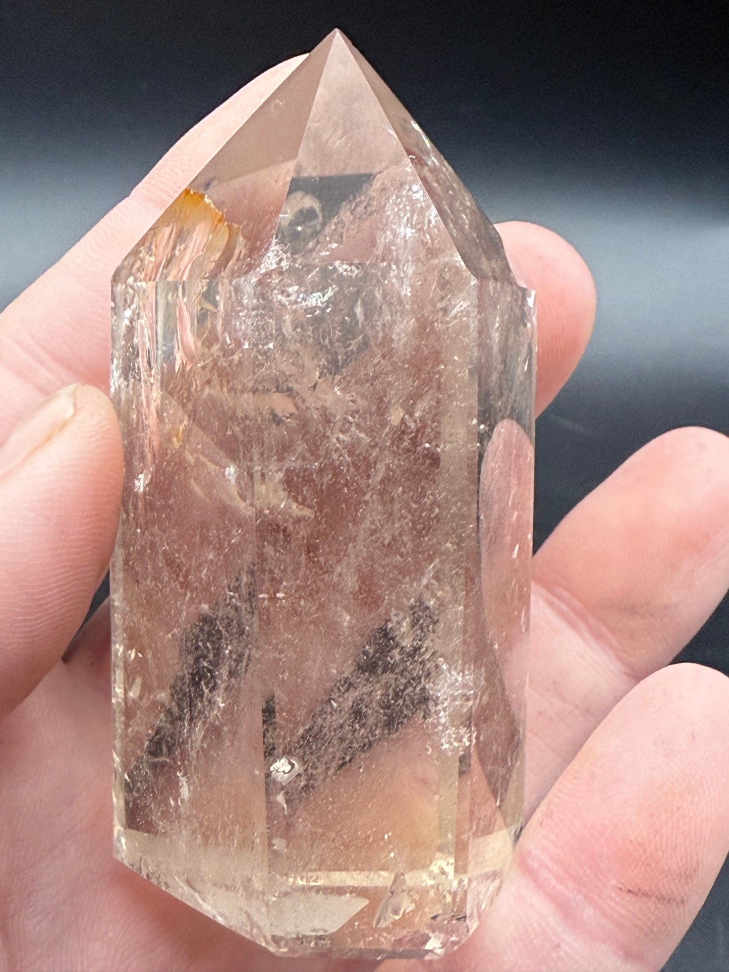 đ¤â¨ Extra High Quality Smoky Quartz Tower with Inclusions â¨đ¤