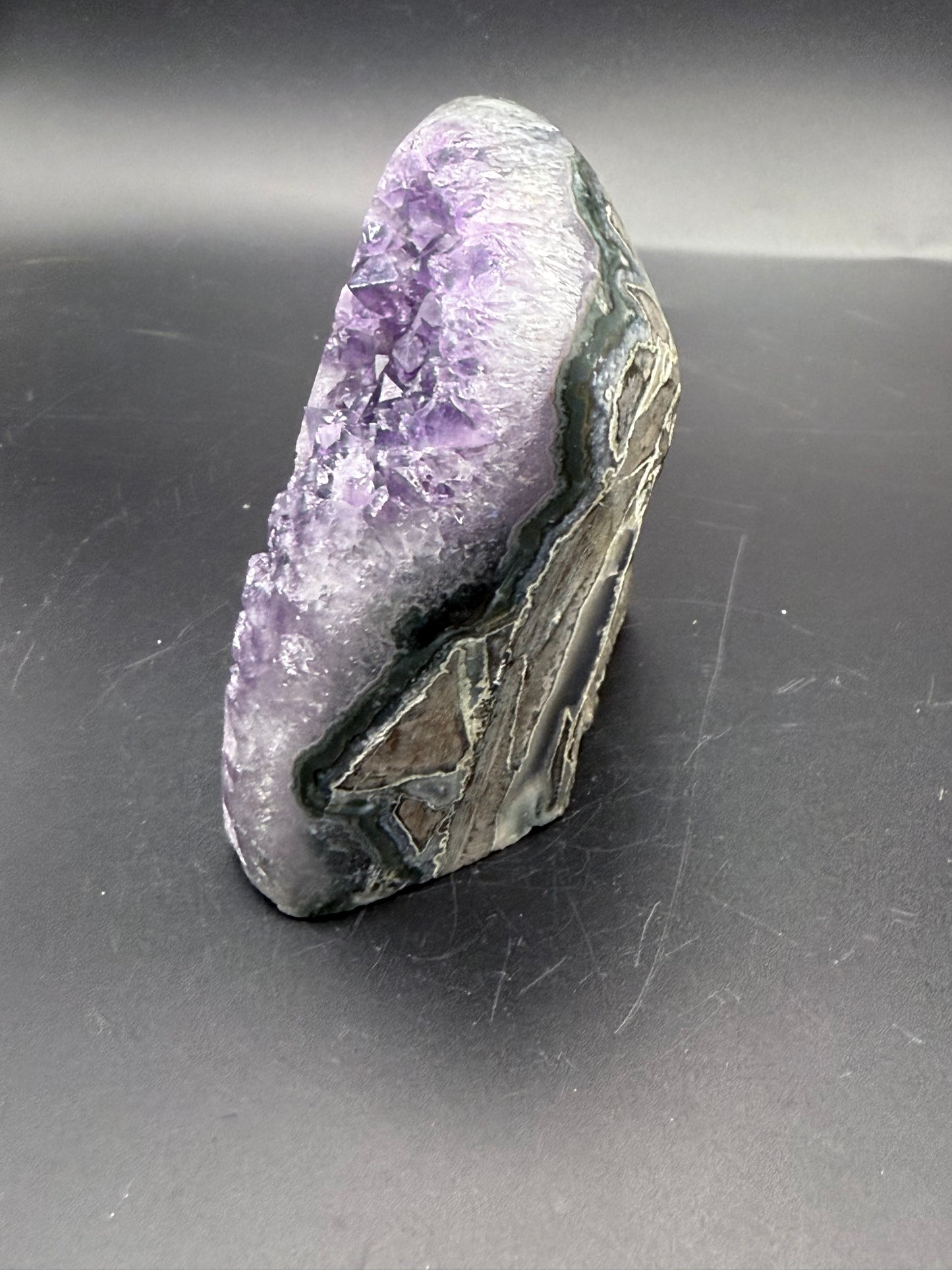 Amethyst Geode with Unique Eye Formations