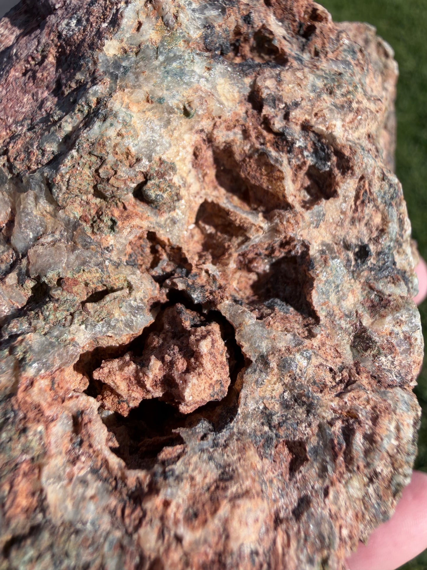 Pink Amethyst with Moss Inclusions Freeform 340g | Rare Druzy Specimen