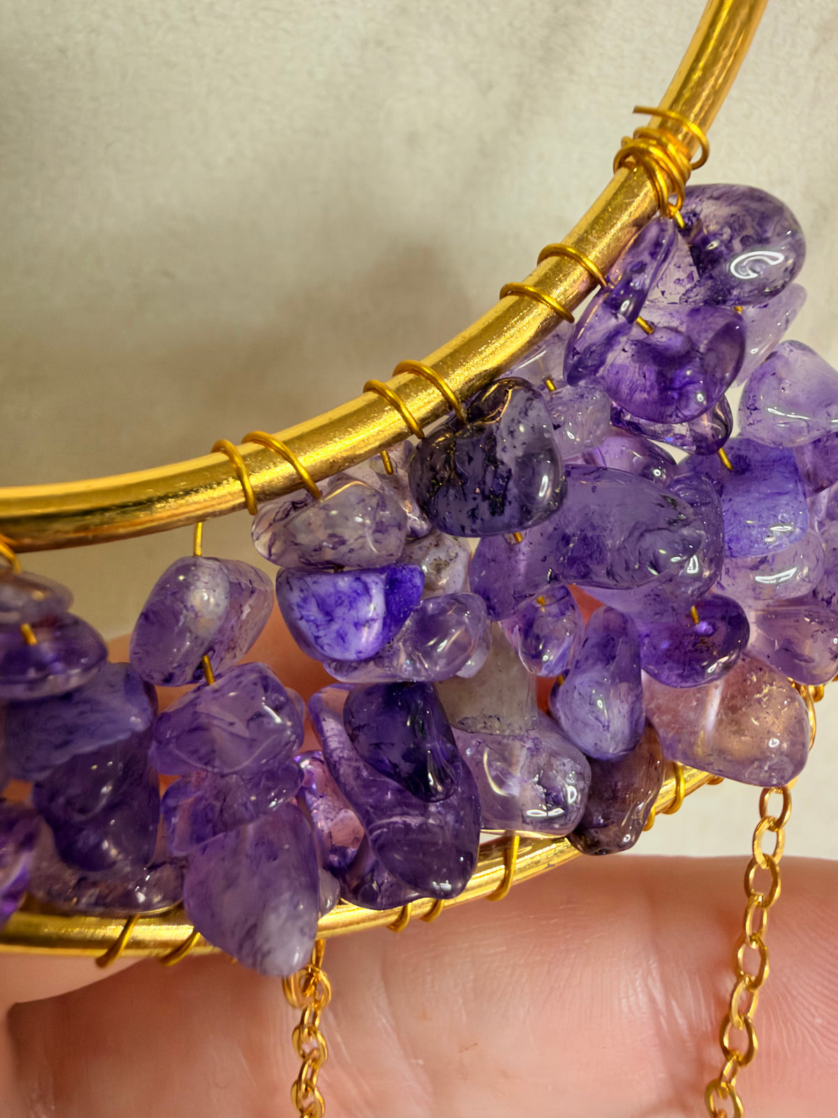 Amethyst Moon & Rainbow Stars Suncatcher – 35 × 10cm