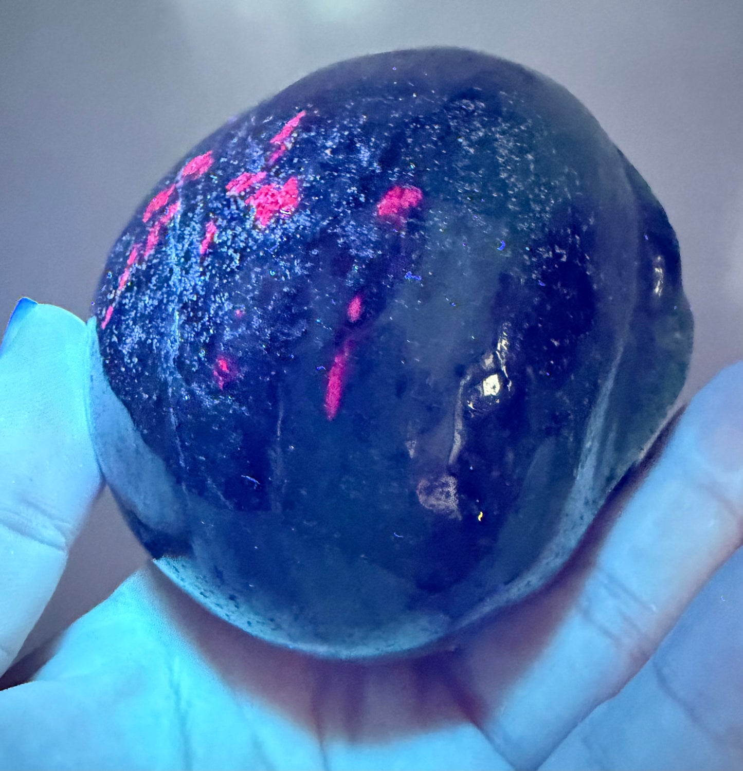 Ruby in Zoisite Skull (UV Reactive) – Large | 757g