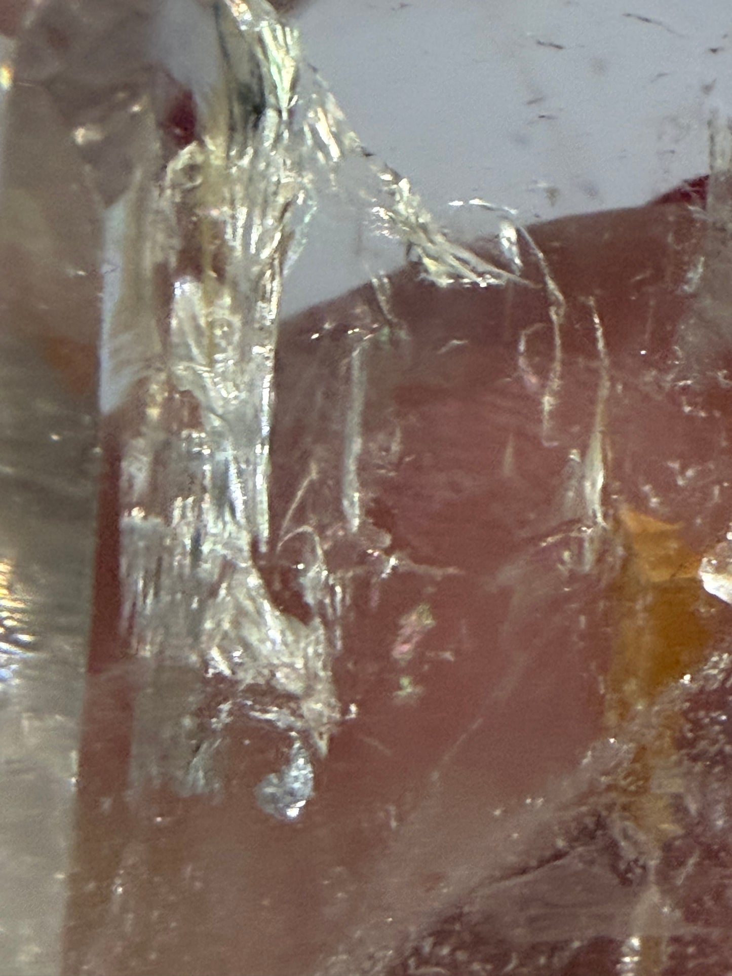 Clear Quartz Point with Iron Inclusions – 6.2 × 4.8 cm