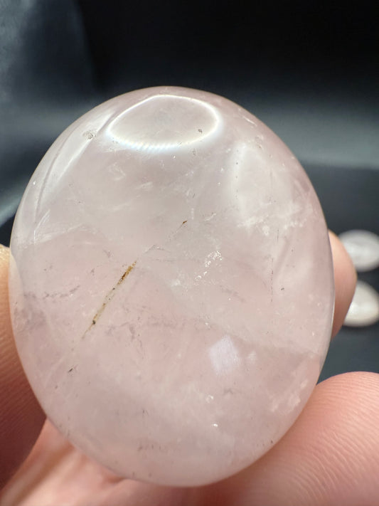 Mini Rose Quartz Palm Stone