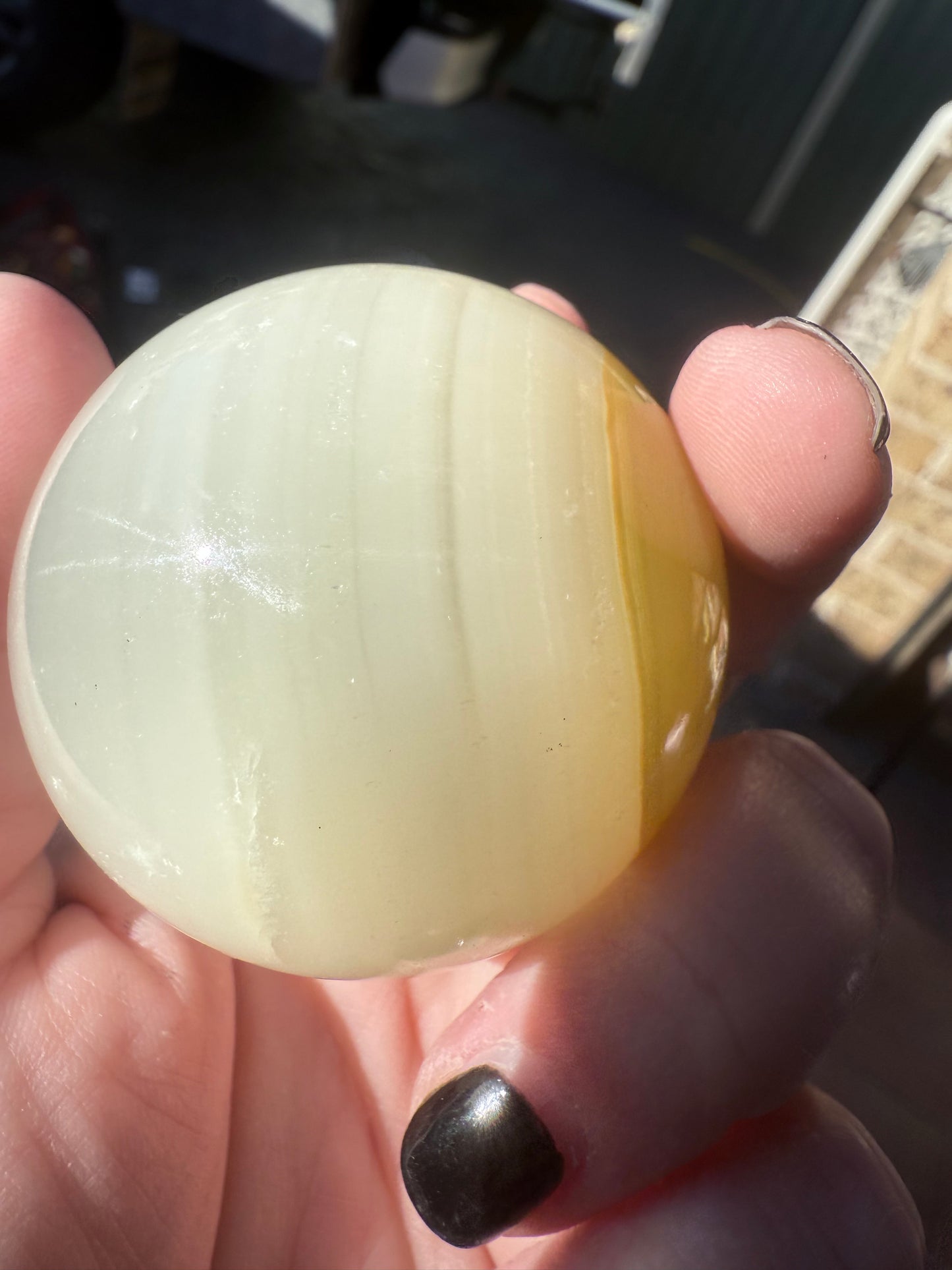 Green Onyx Sphere