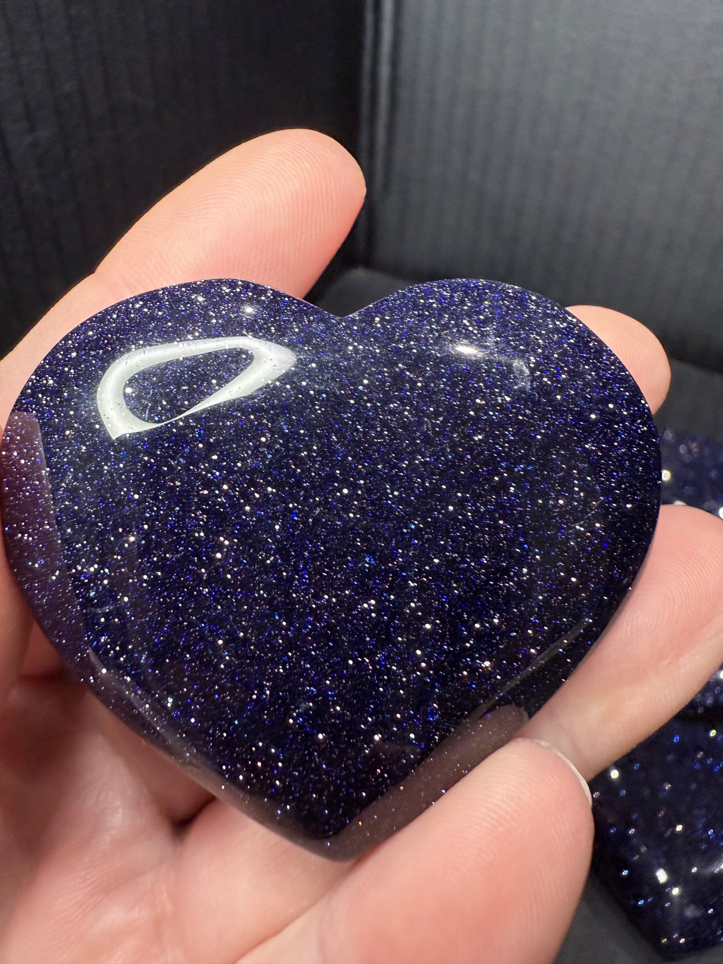 Blue Sandstone Heart โ 4cm (Intuitively Chosen)