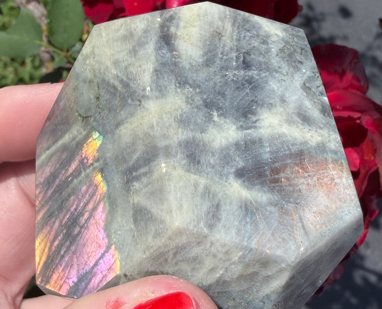 Labradorite Crystal Freeform – Multicolour Flash | 118g C