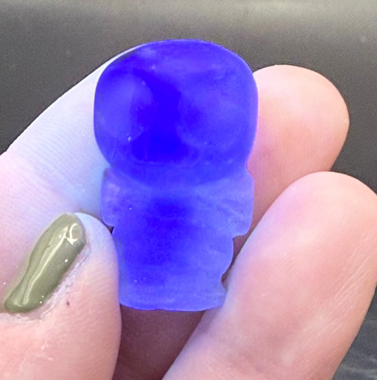 Green Fluorite Jack Skellington Carving – 3.2cm - Crystal wonderland By Lisa
