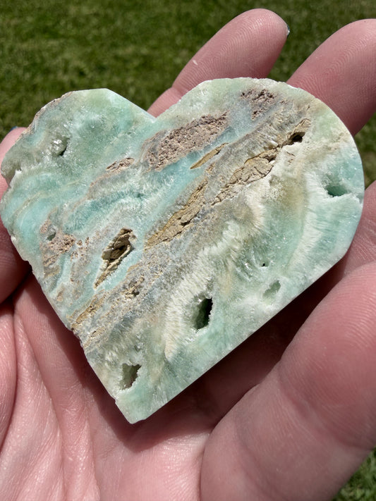 Hemimorphite Heart – Self-Standing