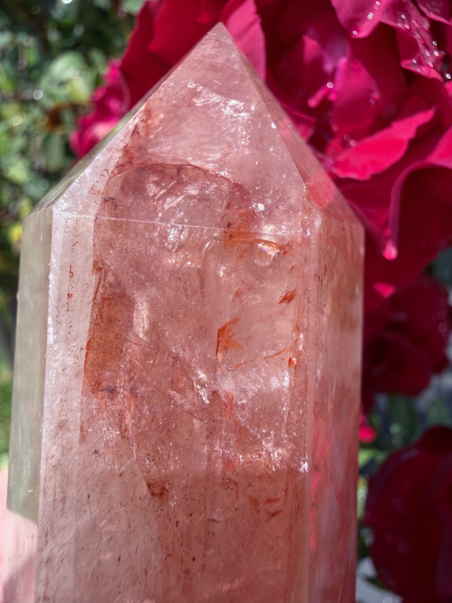 Fire Quartz Tower – 12.6cm | 340g