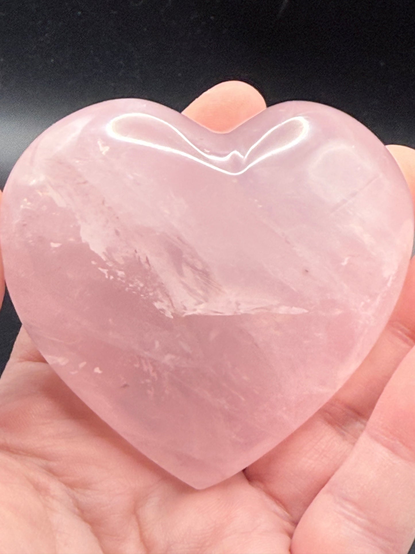 Rose Quartz Heart from Madagascar