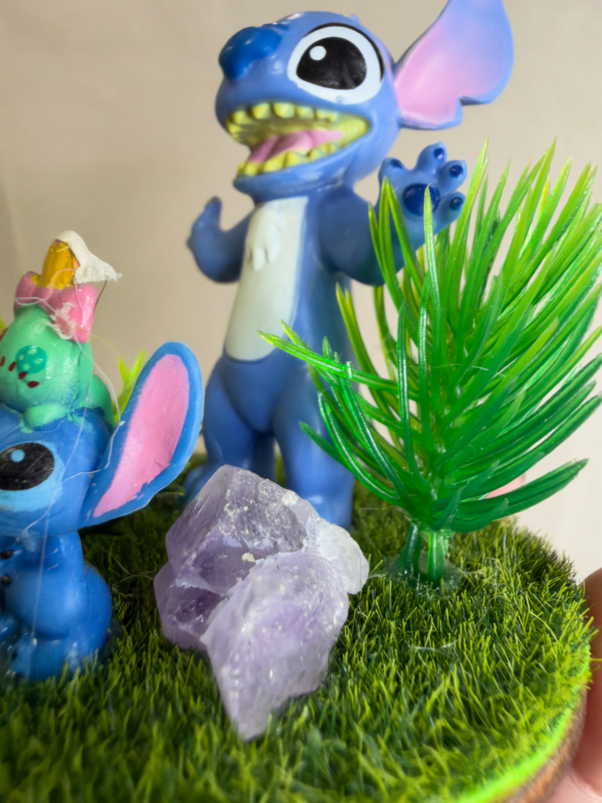 Stitch Crystal Garden with Amethyst – 6cm