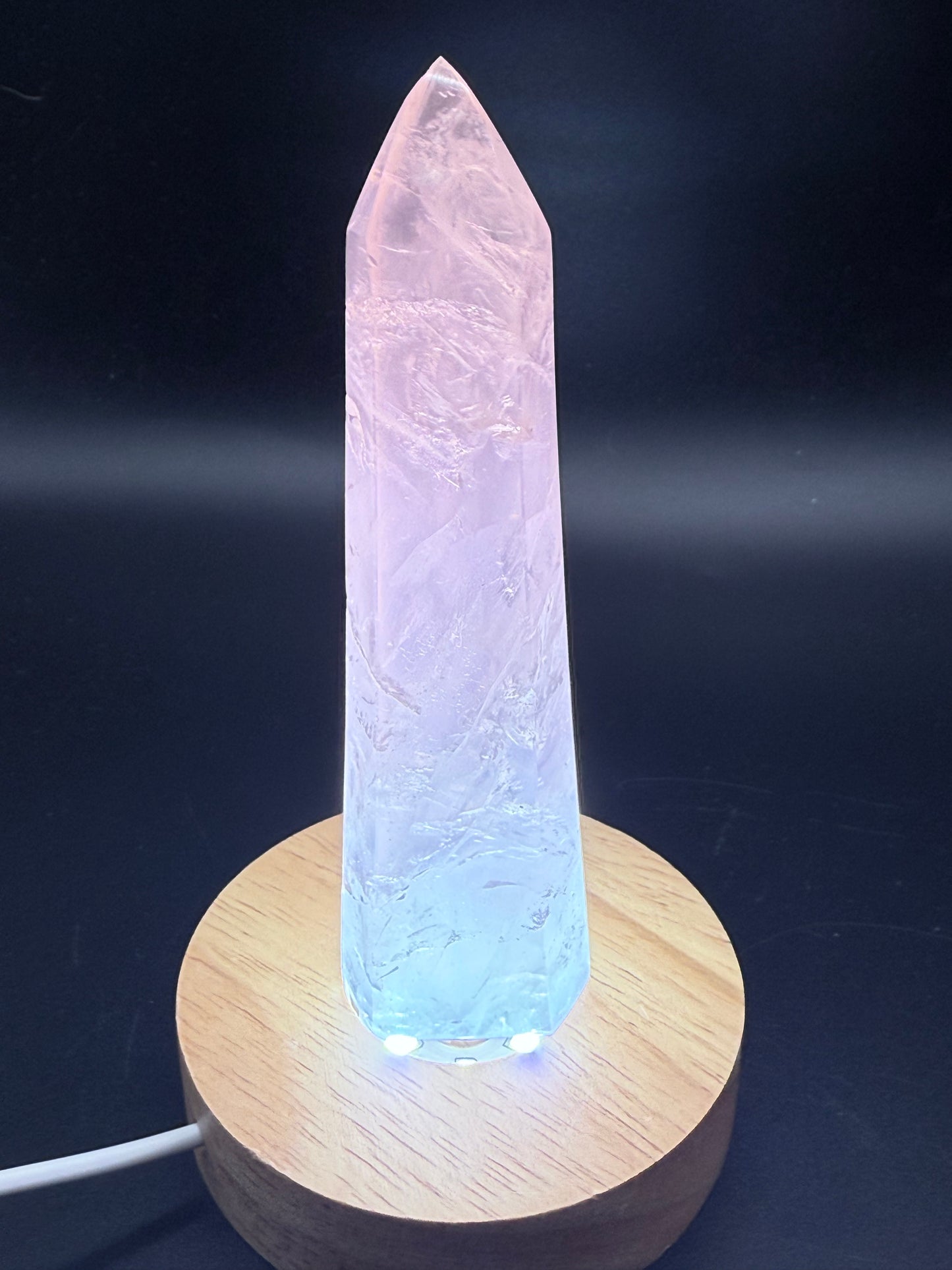Rose Quartz Point from Madagascar