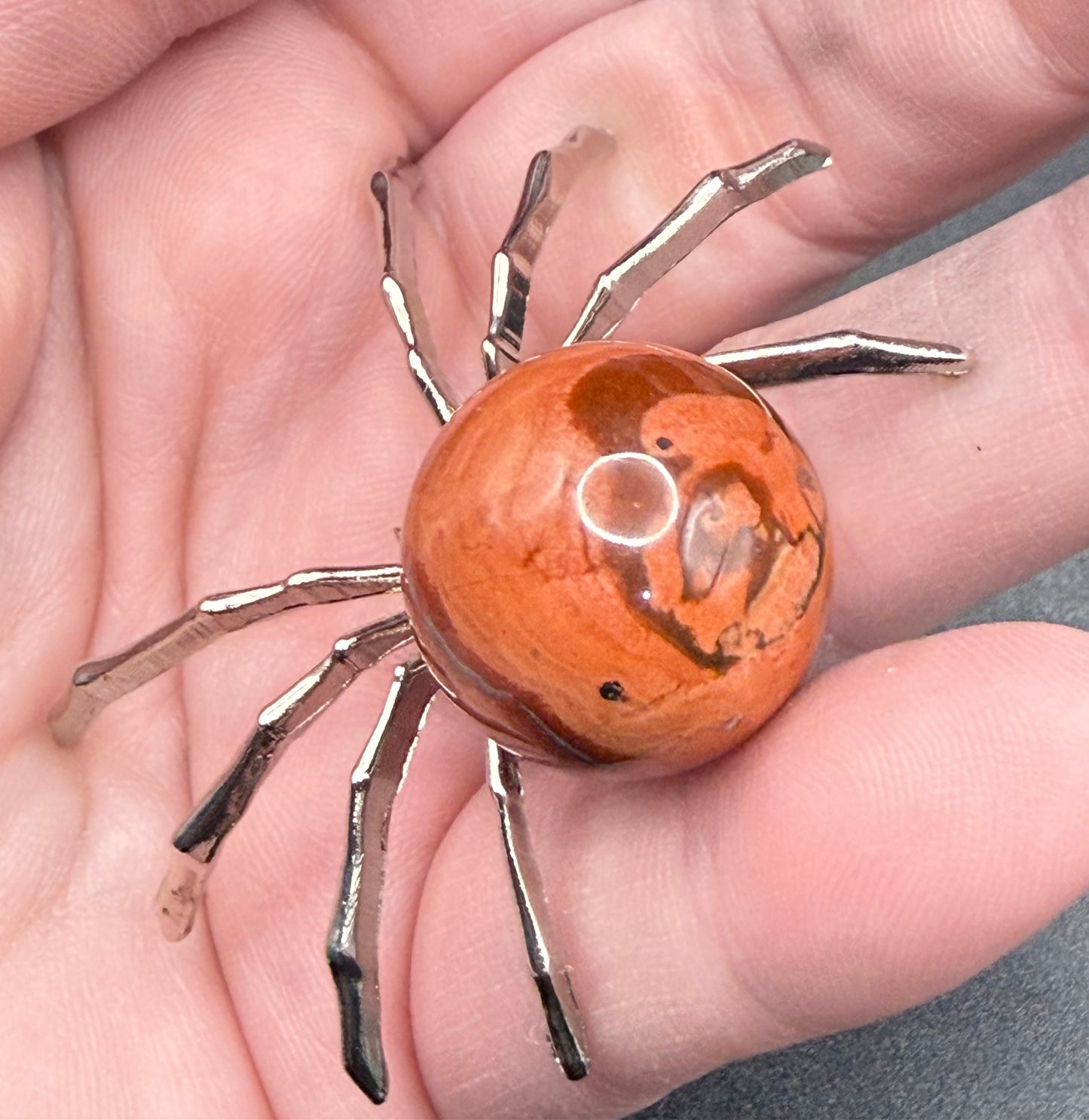 Red Jasper Crystal Spider